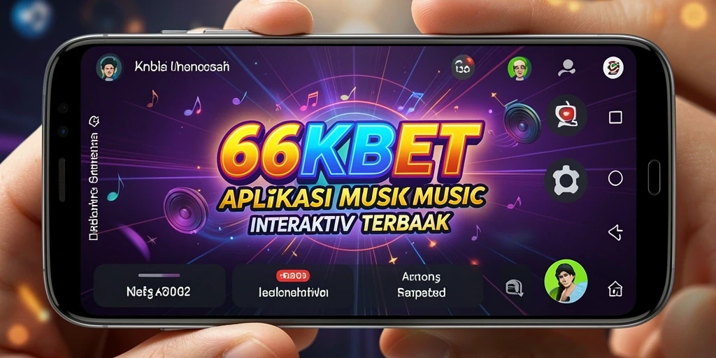 Screenshot 66KBET menampilkan antarmuka aplikasi musik yang menarik.