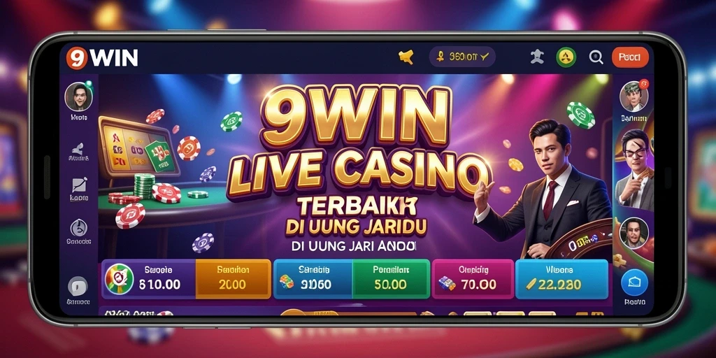 Screenshot gameplay Live Casino yang seru di 9WIN.