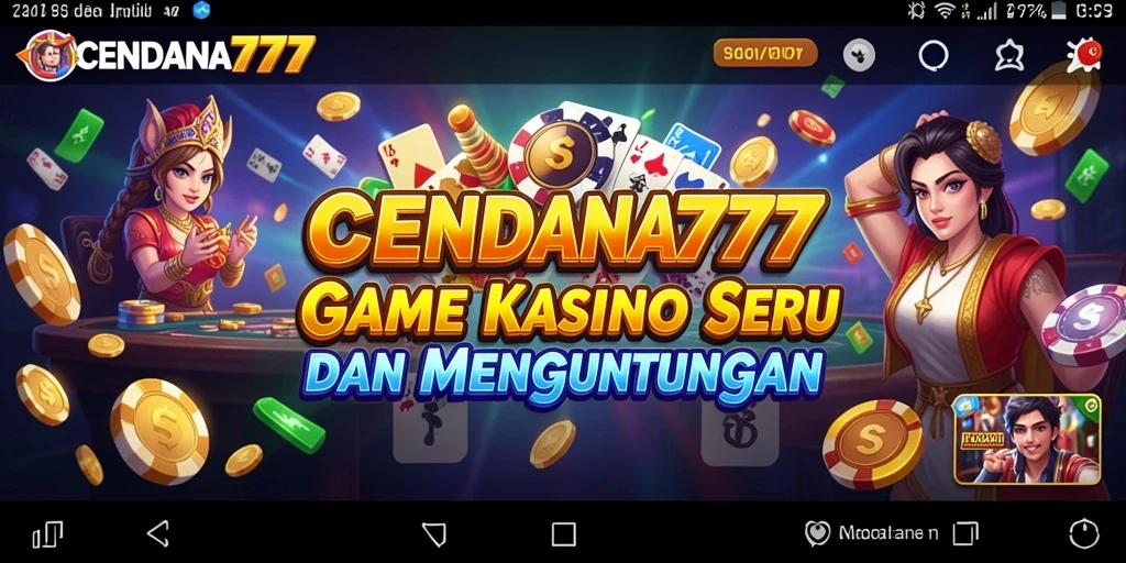 Tampilan gameplay seru di CENDANA777 dengan berbagai pilihan permainan Kasino.