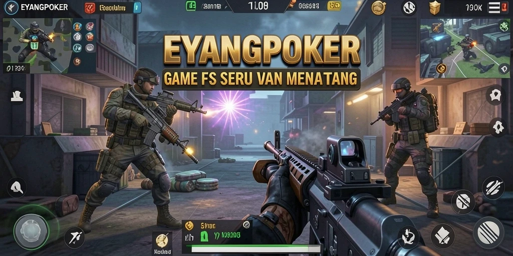 Tampilan gameplay intens dari EYANGPOKER dengan aksi penuh adrenalin.