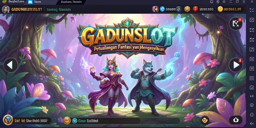Screenshot gameplay GADUNSLOT yang menunjukkan aksi seru di dunia RPG.