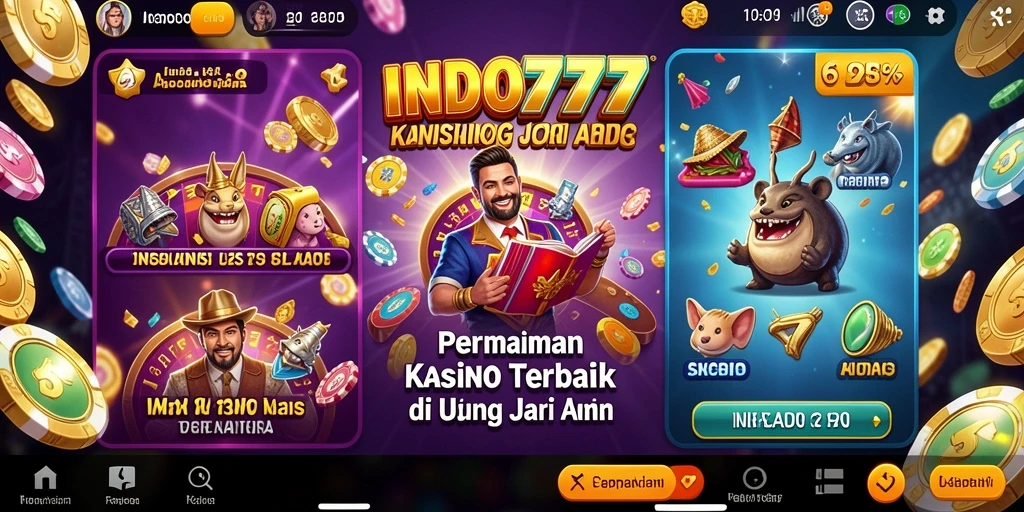 Tampilan menarik dari gameplay Kasino di INDO777.