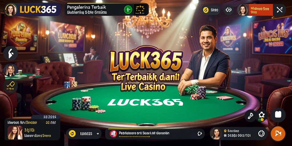 Gameplay menarik di Live Casino LUCK365 dengan dealer langsung.