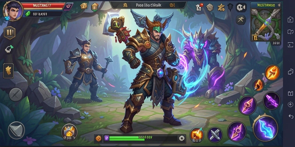 Tampilan gameplay yang menarik dan dinamis di MUSTANG77.
