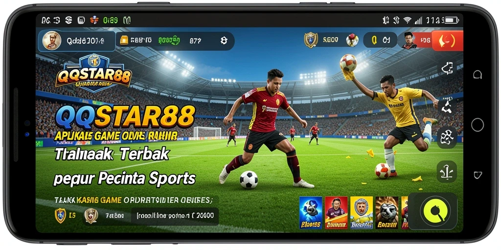Screenshot gameplay QQSTAR88 menampilkan aksi seru dalam permainan olahraga.