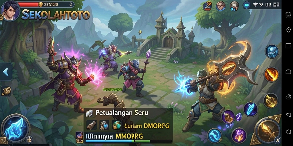 Tampilan screenshot gameplay <strong>SEKOLAHTOTO</strong> yang menakjubkan dan seru