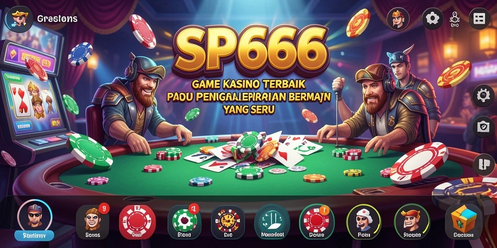Tampilan menarik dari gameplay Kasino di SP666.