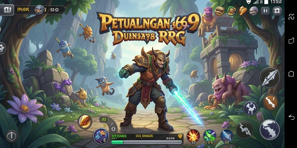 Tangkapan layar gameplay VESPA69 menampilkan aksi RPG yang seru.